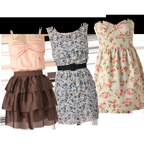 dress, flores and vestido