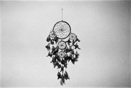 art, beautiful, black and white, dream, dreamcatcher