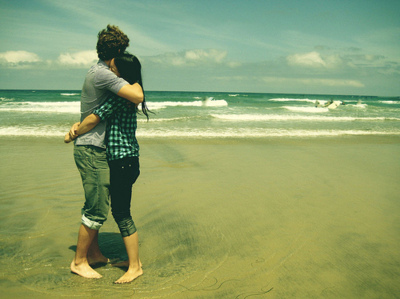 adorable, beach, couple, cute, love