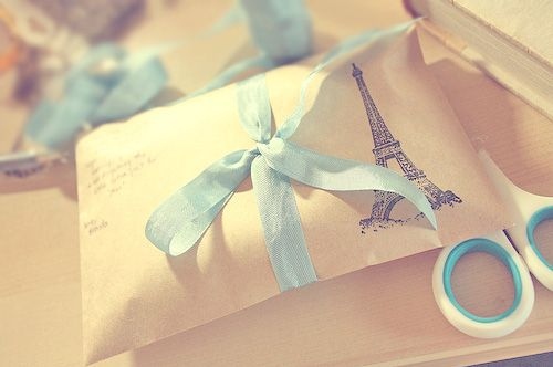 blue, eiffel tower and letter