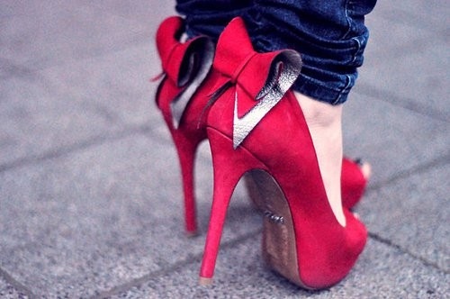 bow, fashion and red
