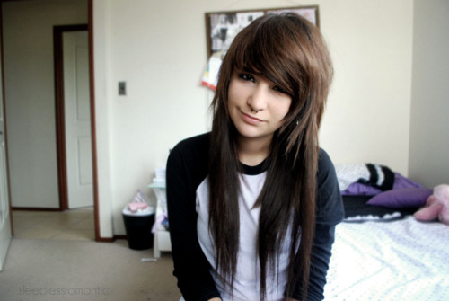 brown, cute and emo