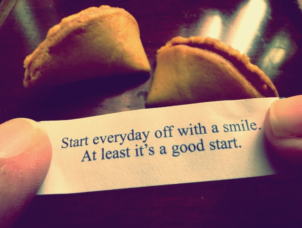 cookie, fortune and optimistic