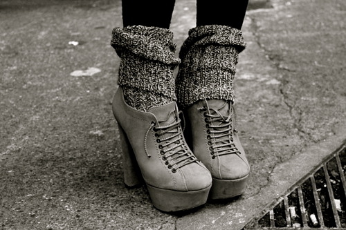 black and white, booties and fashion