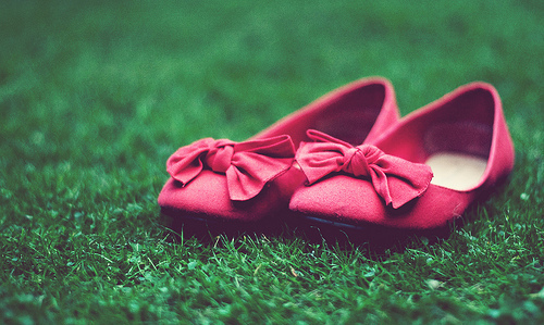 cute,  flats and  grass