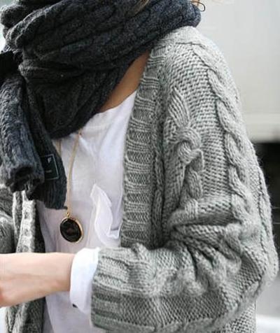fashion, girl and knitwear