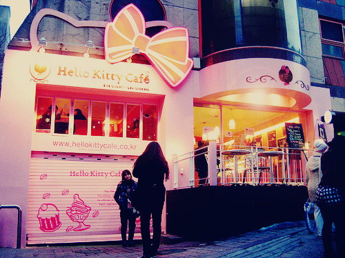 asian, cafe, cute, hello kitty, kawaii