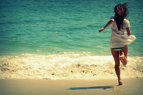 beach, girl and i heart