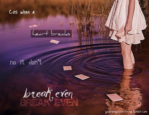 break, breakeven and broken