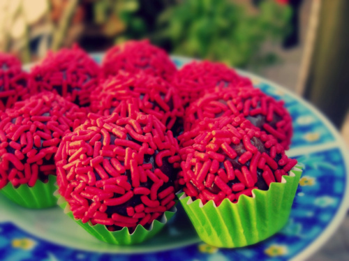 brigadeiro, candy and colorful
