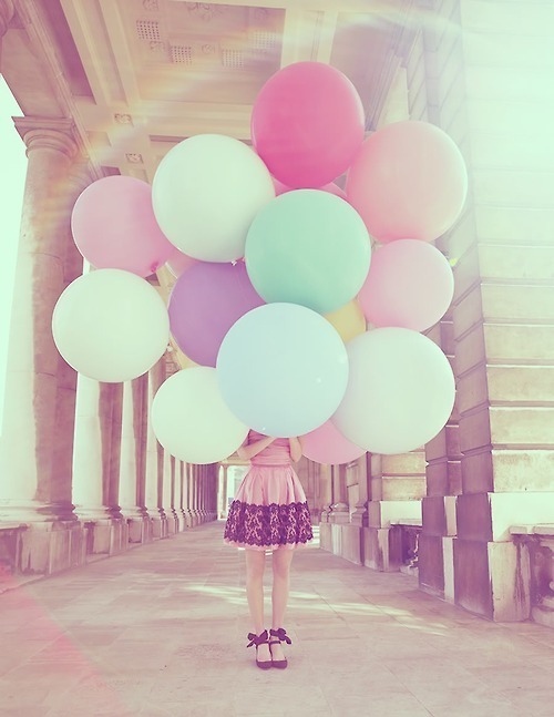 balloons, colorful and love