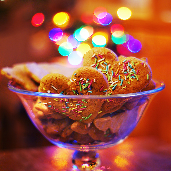 biscuits, bokeh and candy