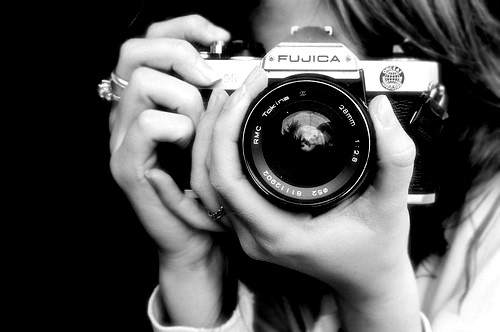 black and white, camera and cool