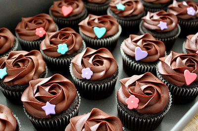 candy,  chocolate and  cupcake