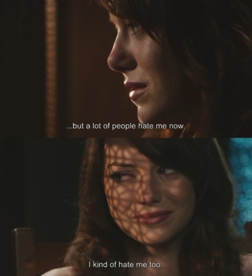 easy a, emma stone and hate
