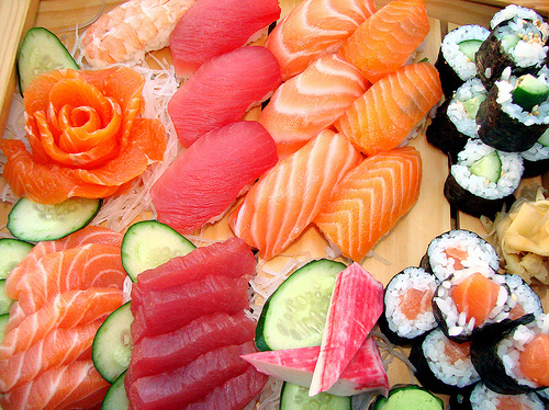 food, japanese and sushi