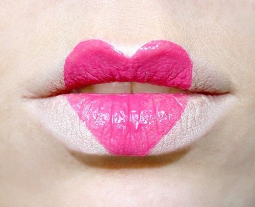 heart, lips and lipstick