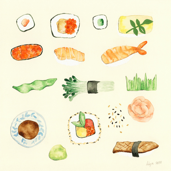 art, food and illustration