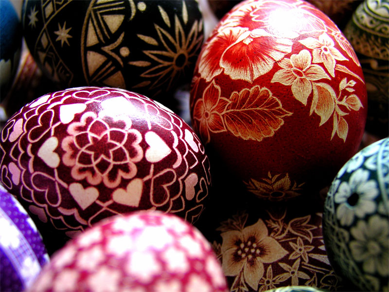 batik, easter and easter eggs