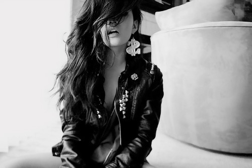 black and white, fashion and hair