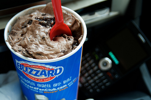 blizzard, chocolate and food
