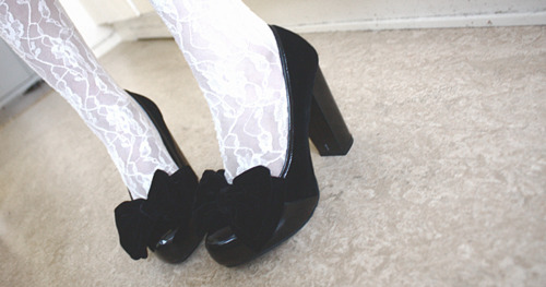 cute shoes,  girly and  lace & tights