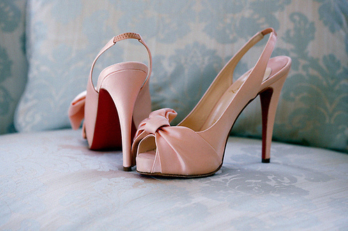 fashion, heels and pink