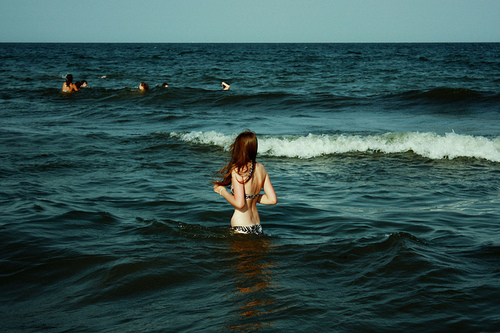 girl, sea and summer