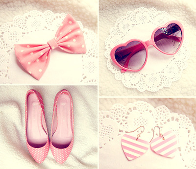 glasses, pink and shoes