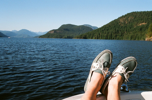 lake, legs and nature