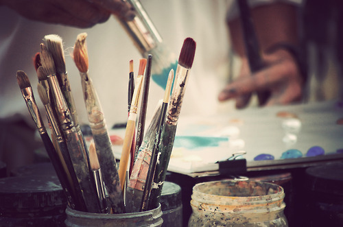 art, brush and brushes