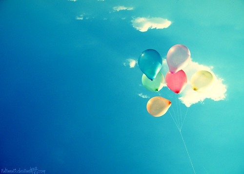 balons, color, freedom, sky