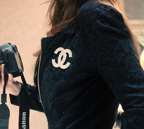 black, chanel and coat