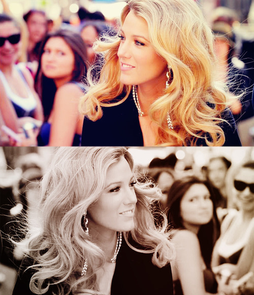 blake lively, blonde and earings