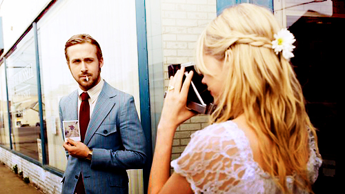 blue valentine, michelle williams, polaroid, ryan gosling