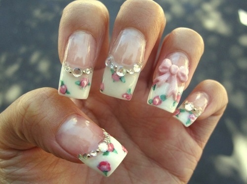 bow, cute and floral