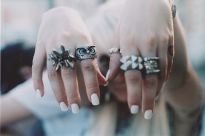 fashion,  nails and  rings