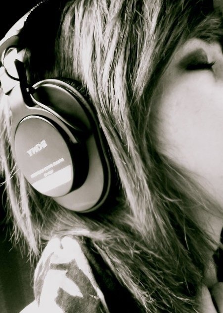 girl, gorgeous and headphones