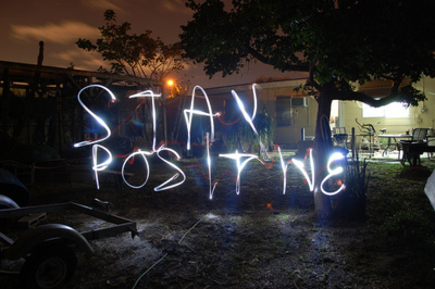 lights,  positive and  stay positive