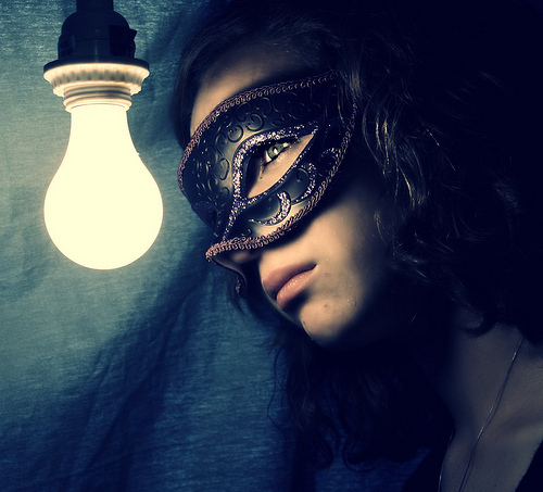 acne, light, light bulb, mask, masquerade