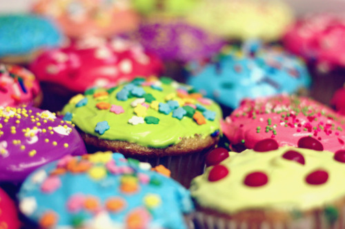 color, cupcakes and cute