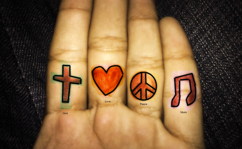 colors,  fingers and  god