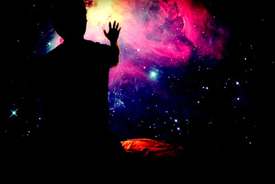 cosmic,  galaxy and  hand