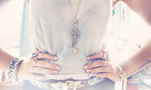 fashion,  necklace and  rings