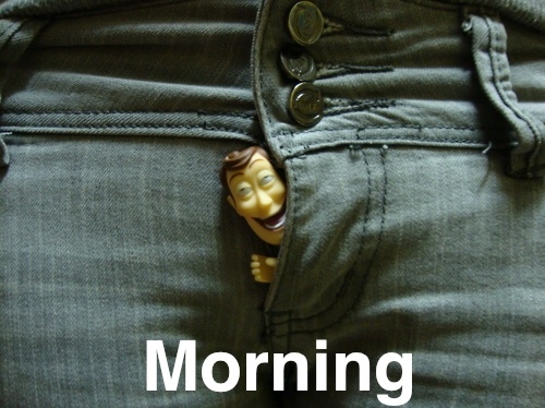 funny, girl and morning