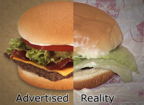 hamburger, mcdonalds and reality