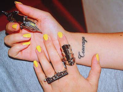 nails,  rockstar and  tattoo