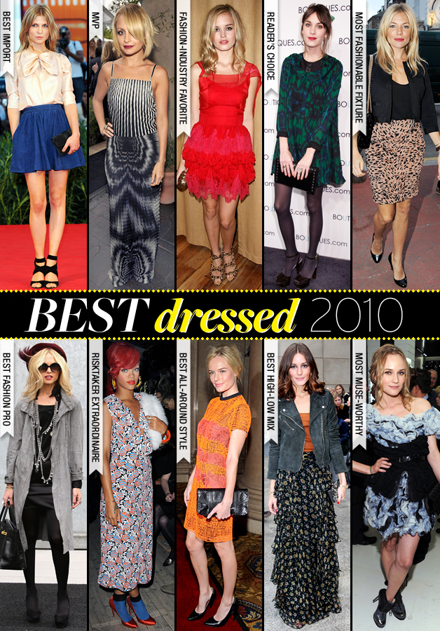 alexa chung, best dressed and clemence poesy