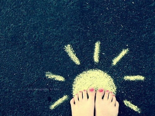 chalk, cute and foot