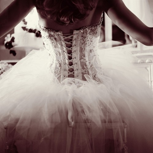 dress, girl and wedding